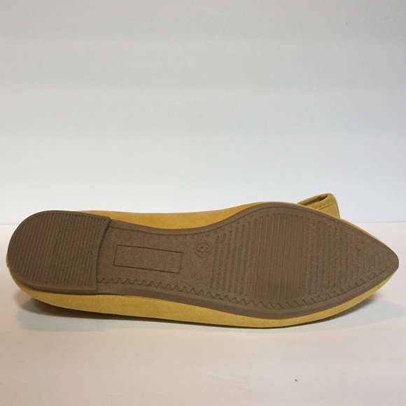 Yellow Bow Flats with pointy toe Size 6 Taylor Swift - Picture 7 of 11